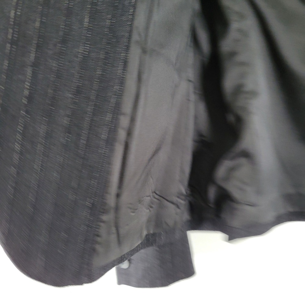 Theory Blazer Womens 2 Charcoal Gray Pinstripe Wool Blend Single Button Jacket - Picture 6 of 9